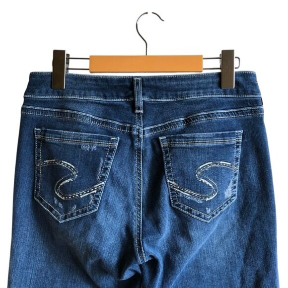 Silver Jeans Suki Capri Mid Rise Curvy Fit Size 28 - Picture 8 of 13